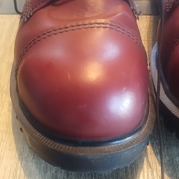 Dr. Martens Cherry Red Leather Derbys - Picture 8 of 11
